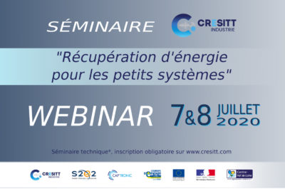 SÉMINAIRE « RÉCUPÉRATION D’ÉNERGIE POUR LES PETITS SYSTÈMES »