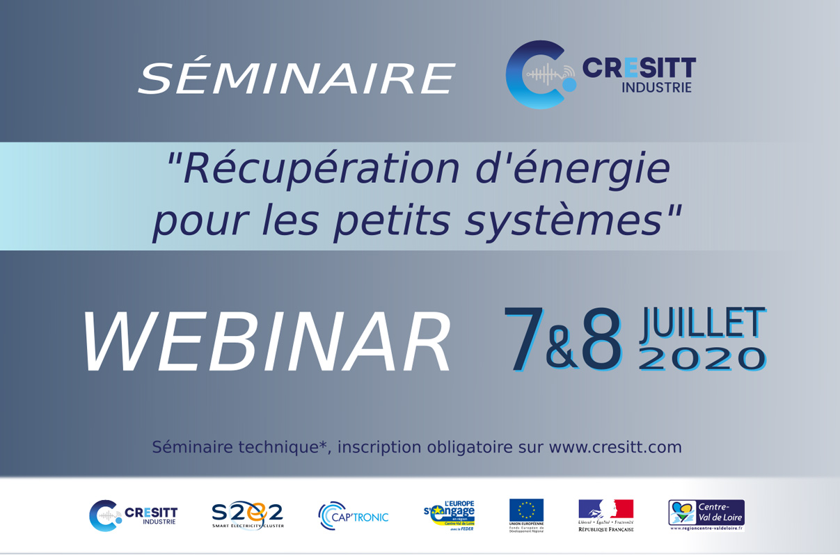SÉMINAIRE « RÉCUPÉRATION D’ÉNERGIE POUR LES PETITS SYSTÈMES »