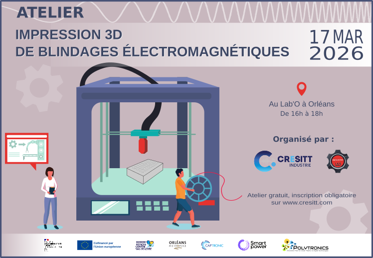 Atelier impression 3D de blindages électromagnétiques